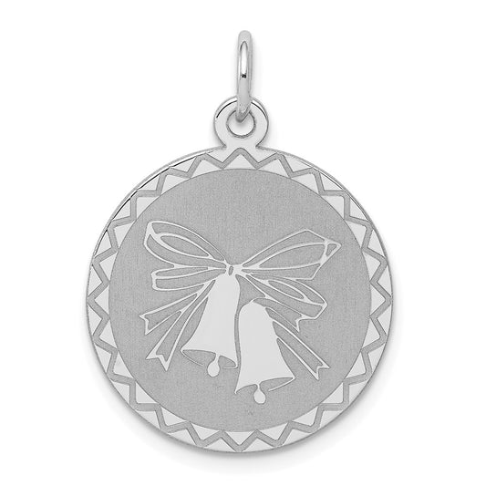 Million Charms 925 Sterling Silver Rhodium-Plated Wedding Bells Charm