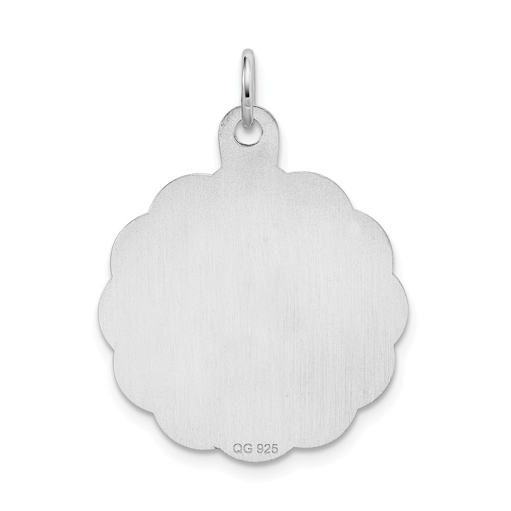 Million Charms 925 Sterling Silver Rhodium-Plated A Date To Remember Disc Charm