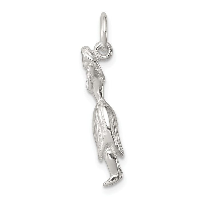 Million Charms 925 Sterling Silver Hula Dancer Charm