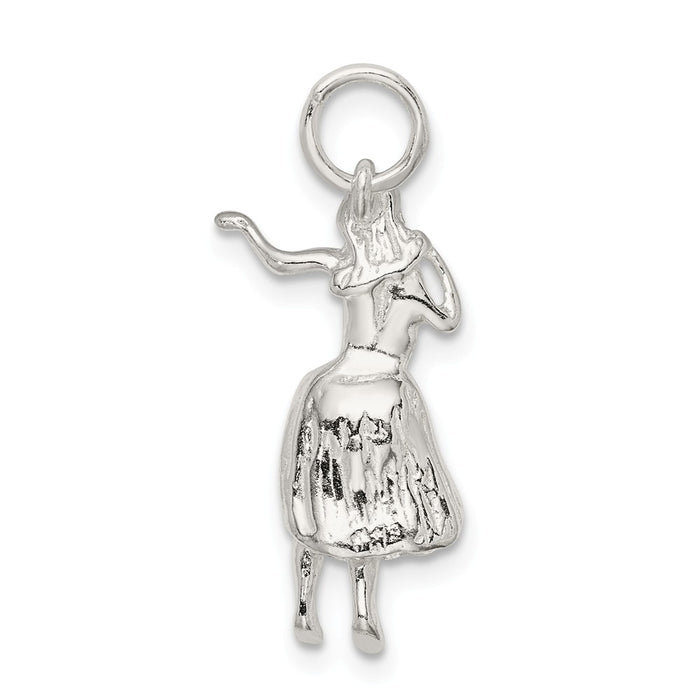 Million Charms 925 Sterling Silver Hula Dancer Charm