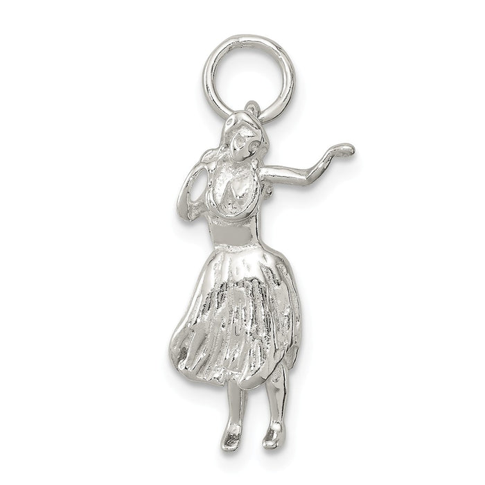 Million Charms 925 Sterling Silver Hula Dancer Charm