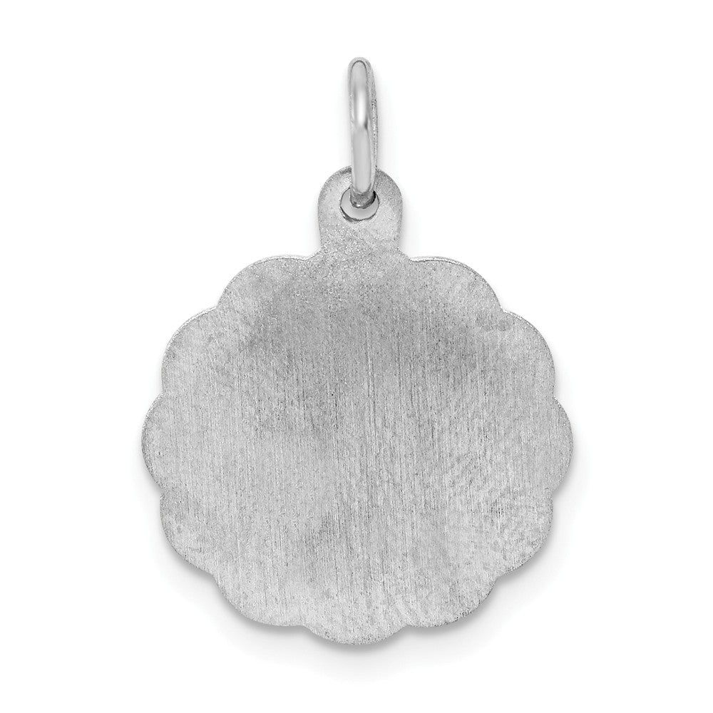 Million Charms 925 Sterling Silver Rhodium-Plated Happy Anniversary Milestone Disc Charm