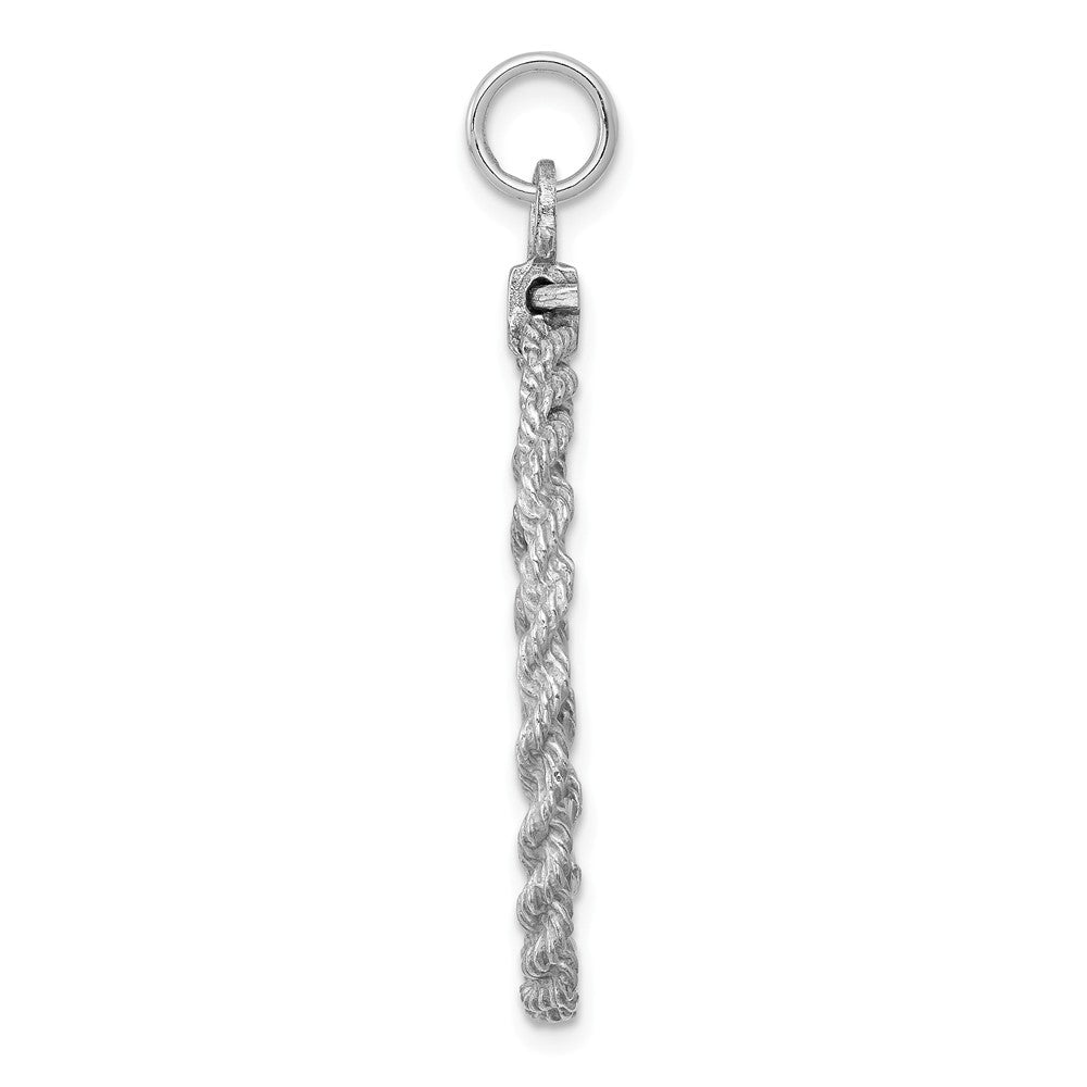 Million Charms 925 Sterling Silver Rhodium-Plated 25Th Anniversary Milestone Disc Charm