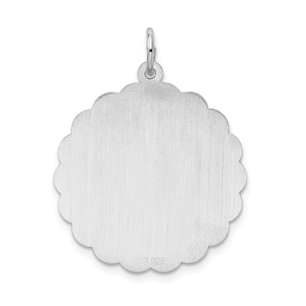 Million Charms 925 Sterling Silver Rhodium-Plated Happy Anniversary Milestone Disc Charm