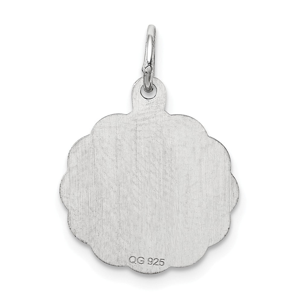Million Charms 925 Sterling Silver Rhodium-Plated #1 Mom Disc Charm