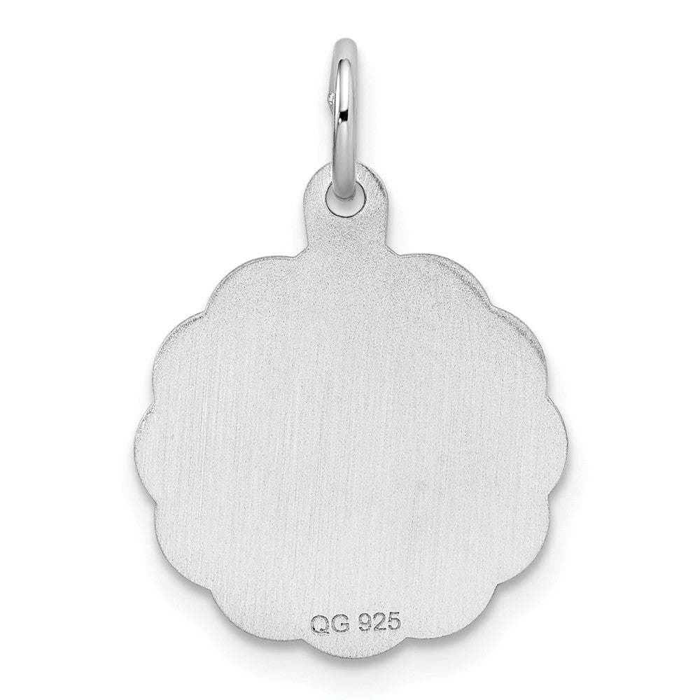 Million Charms 925 Sterling Silver Rhodium-Plated Best Friends Disc Charm