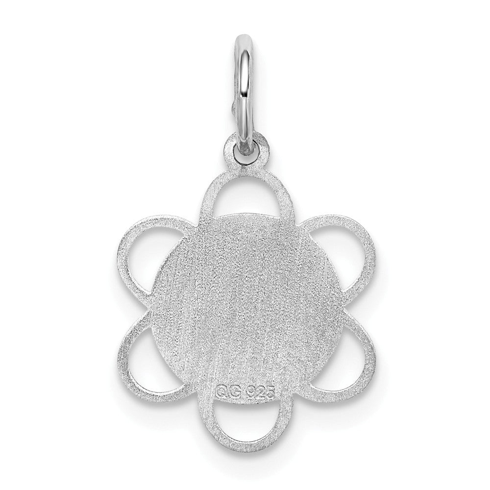 Million Charms 925 Sterling Silver Rhodium-Plated My Confirmation Disc Charm