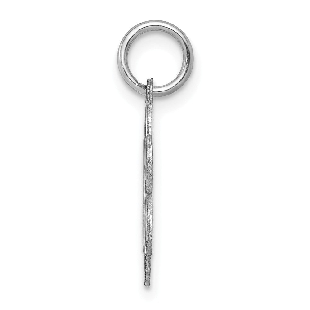 Million Charms 925 Sterling Silver Rhodium-Plated Graduation Day Disc Charm