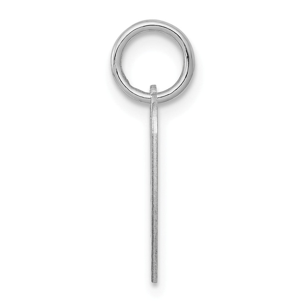 Million Charms 925 Sterling Silver Rhodium-Plated Sweet Sixteen Heart Disc Charm