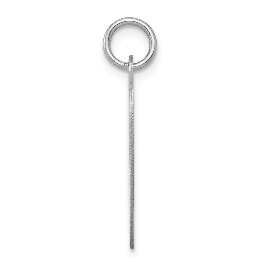 Million Charms 925 Sterling Silver Rhodium-Plated Sweet Sixteen Heart Disc Charm