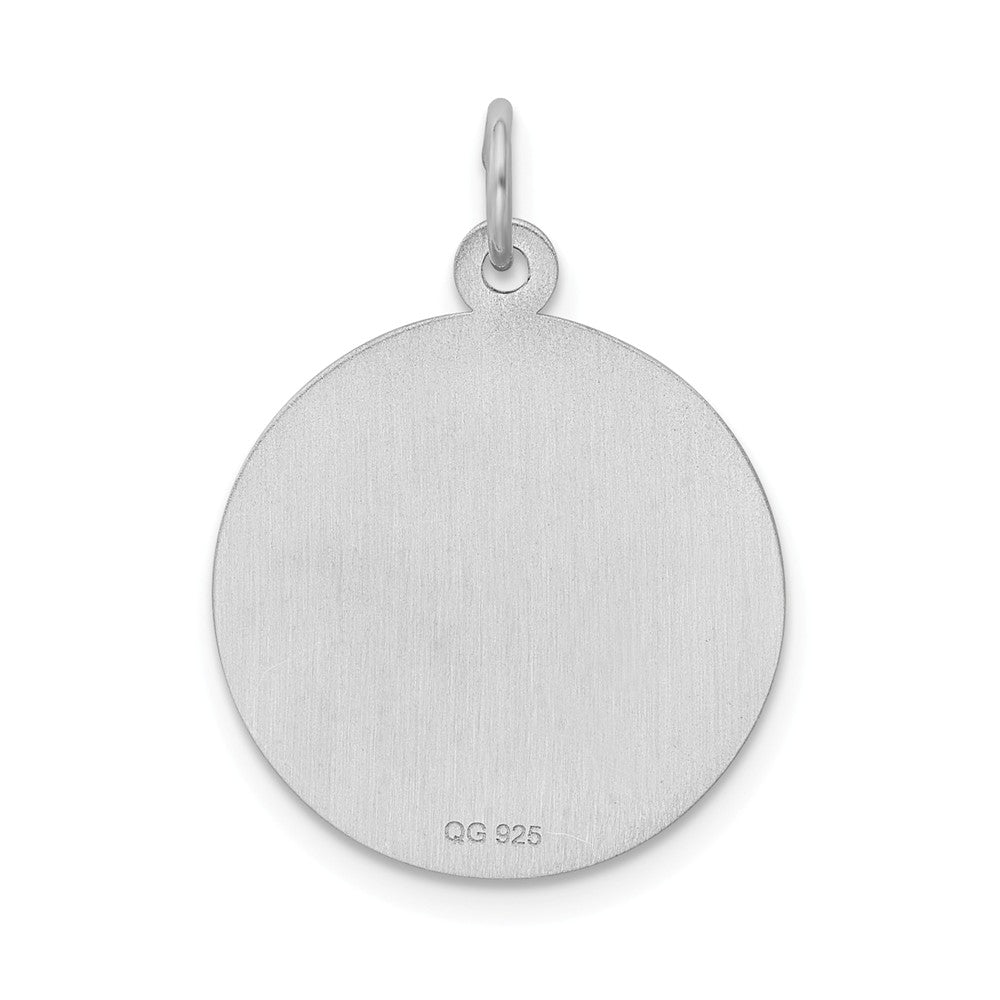 Million Charms 925 Sterling Silver Rhodium-Plated Happy Birthday Disc Charm