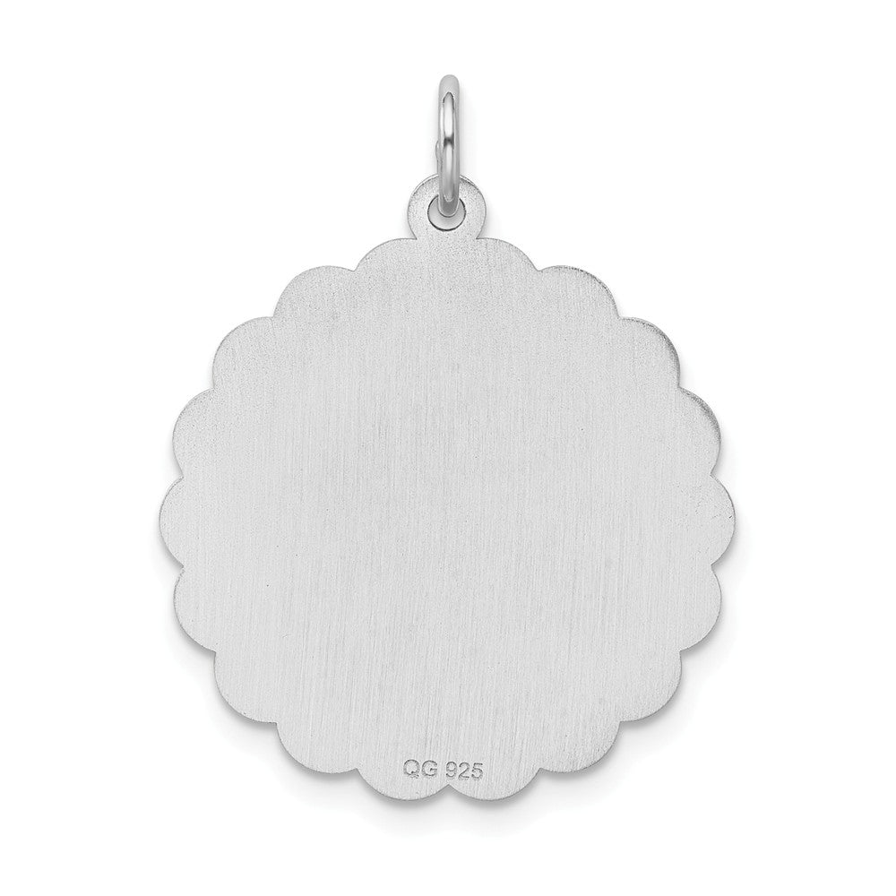 Million Charms 925 Sterling Silver Rhodium-Plated Happy Birthday Disc Charm
