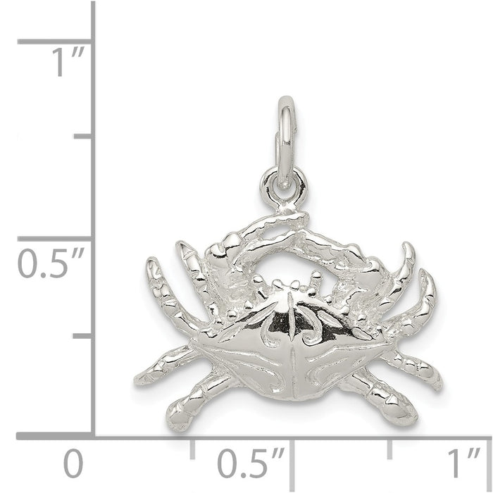 Million Charms 925 Sterling Silver Crab Charm