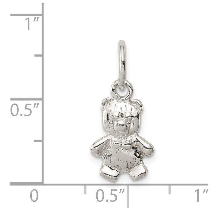 Million Charms 925 Sterling Silver Teddy Bear Charm