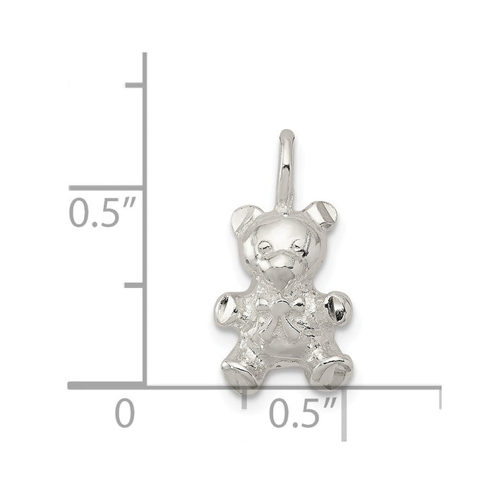 Million Charms 925 Sterling Silver Teddy Bear Charm