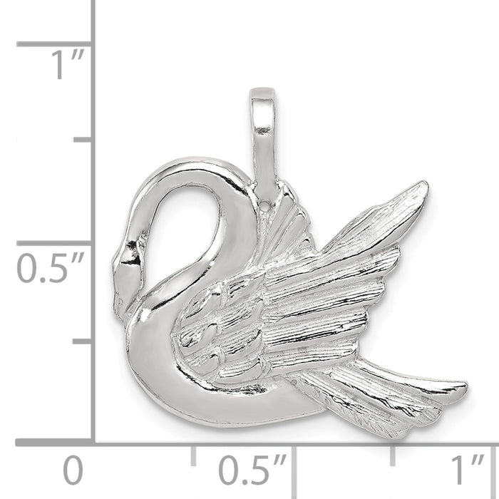 Million Charms 925 Sterling Silver Swan Charm