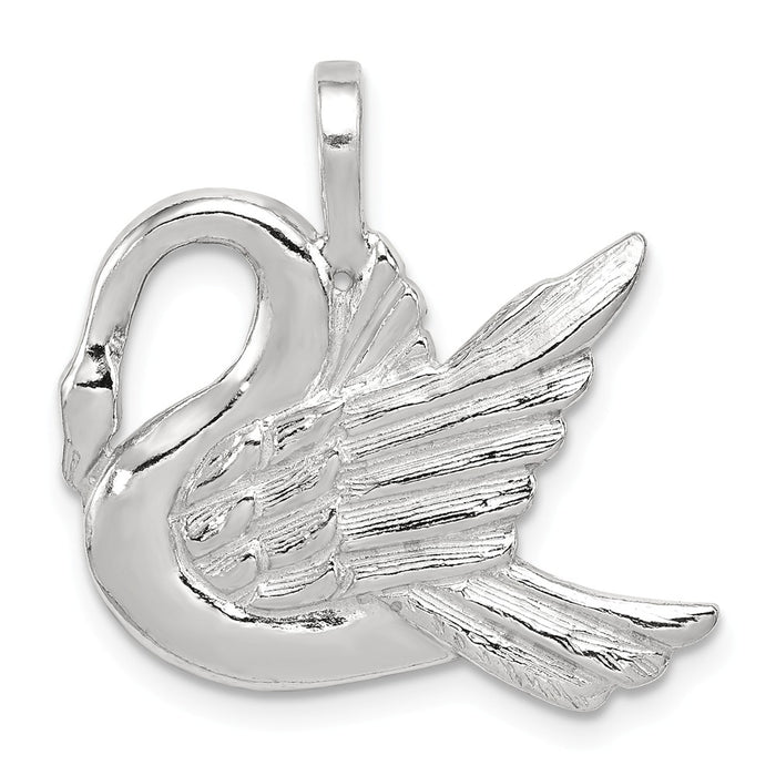 Million Charms 925 Sterling Silver Swan Charm