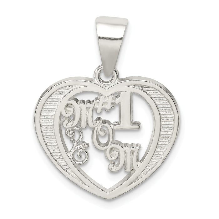 Million Charms 925 Sterling Silver # 1 Mom Charm