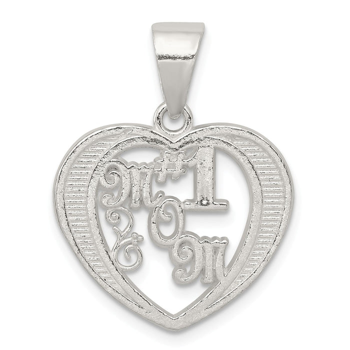 Million Charms 925 Sterling Silver # 1 Mom Charm