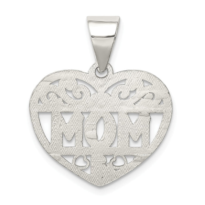 Million Charms 925 Sterling Silver Mom Charm