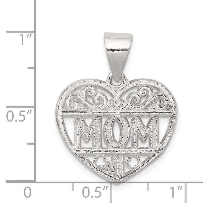 Million Charms 925 Sterling Silver Mom Charm