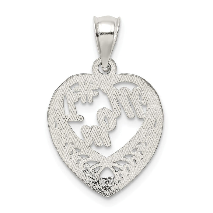 Million Charms 925 Sterling Silver #1 Mom Charm