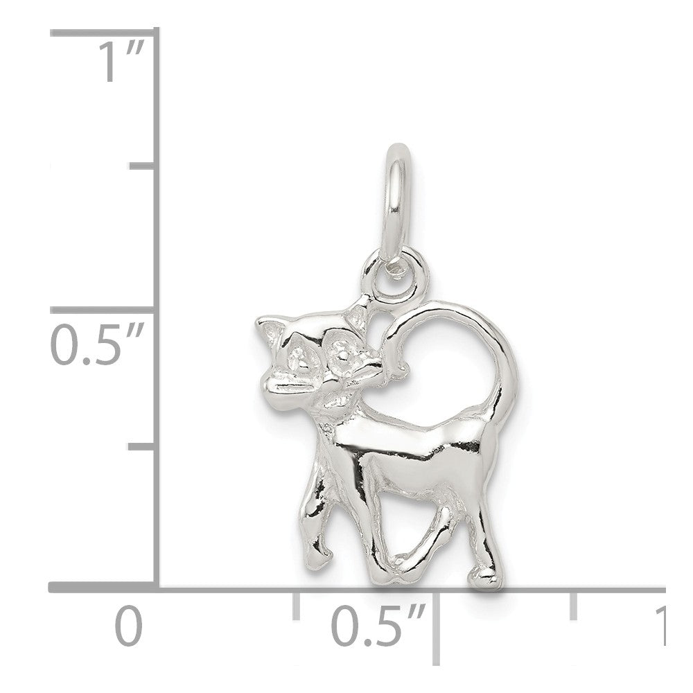 Million Charms 925 Sterling Silver Cat Charm
