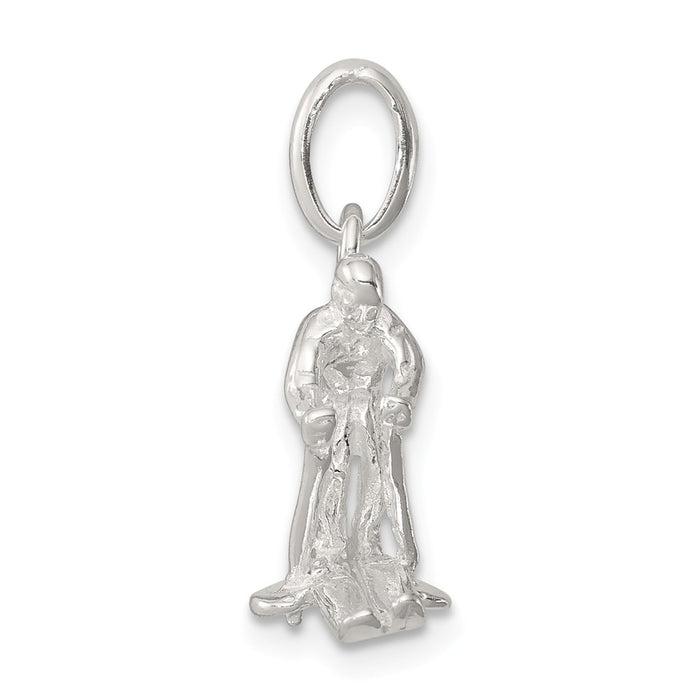 Million Charms 925 Sterling Silver Skier Charm