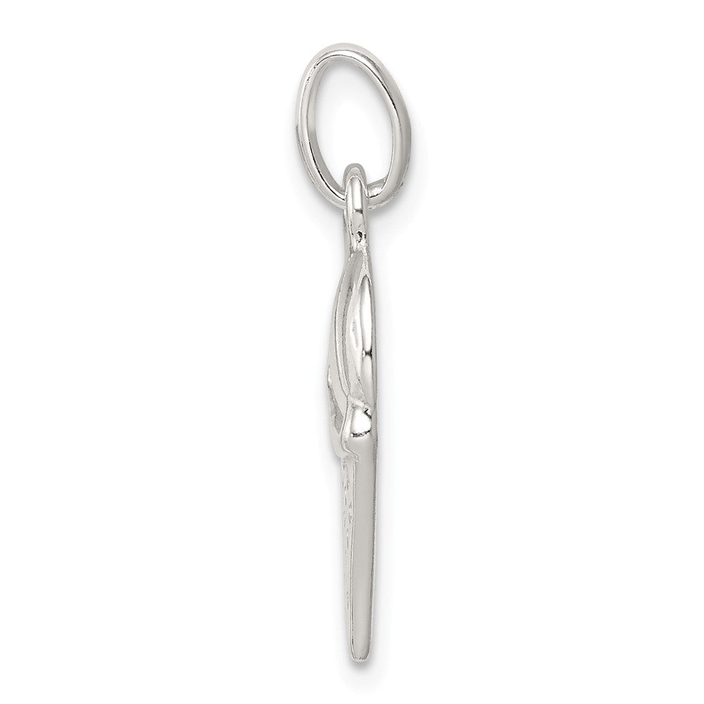 Million Charms 925 Sterling Silver Sports Basketball In Hoop Charm