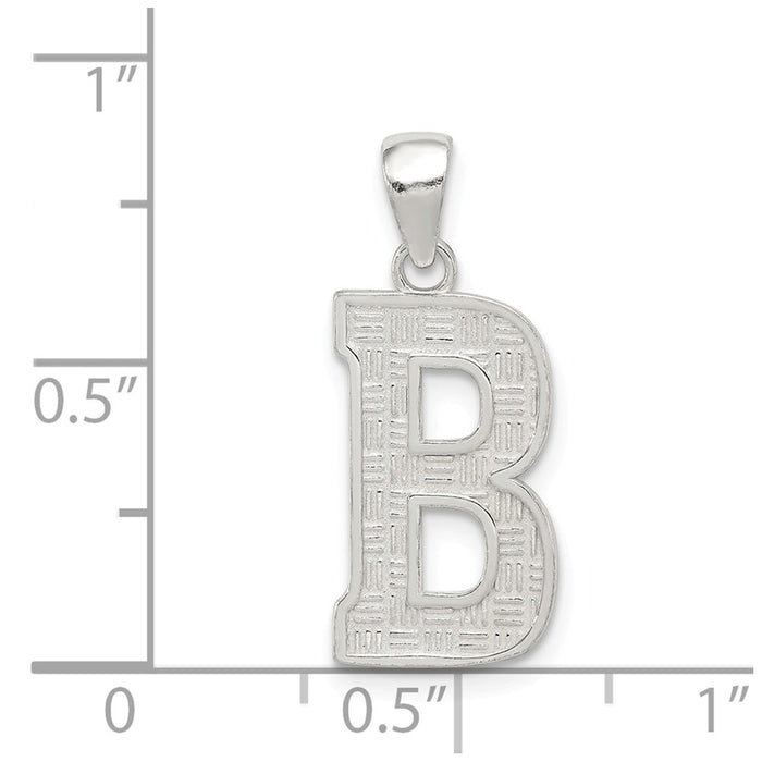 Million Charms 925 Sterling Silver Alphabet Letter Initial B Charm