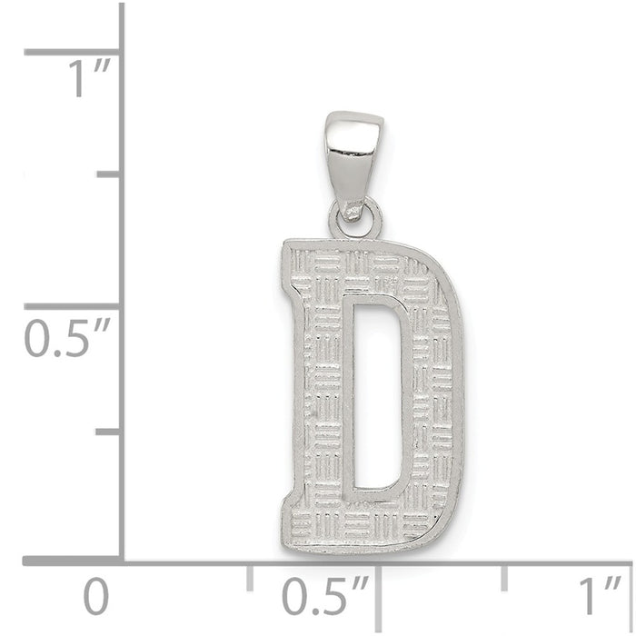 Million Charms 925 Sterling Silver Alphabet Letter Initial D Charm