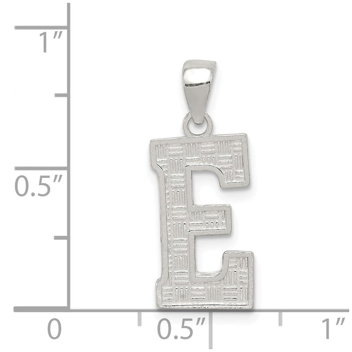 Million Charms 925 Sterling Silver Alphabet Letter Initial E Charm