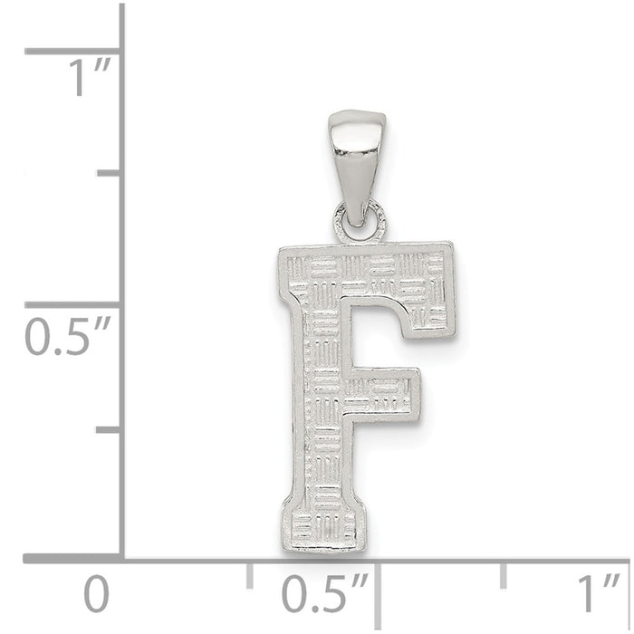 Million Charms 925 Sterling Silver Alphabet Letter Initial F Charm