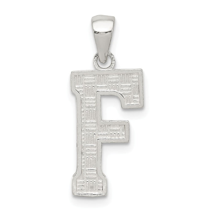 Million Charms 925 Sterling Silver Alphabet Letter Initial F Charm