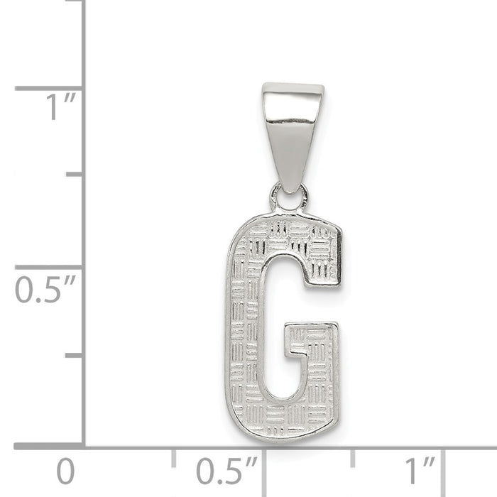 Million Charms 925 Sterling Silver Alphabet Letter Initial G Charm