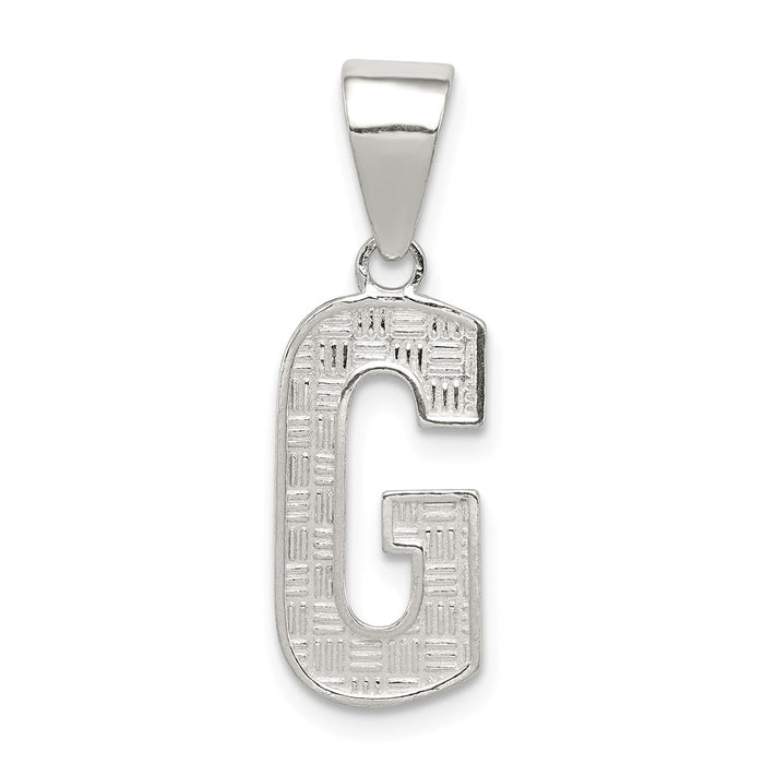 Million Charms 925 Sterling Silver Alphabet Letter Initial G Charm