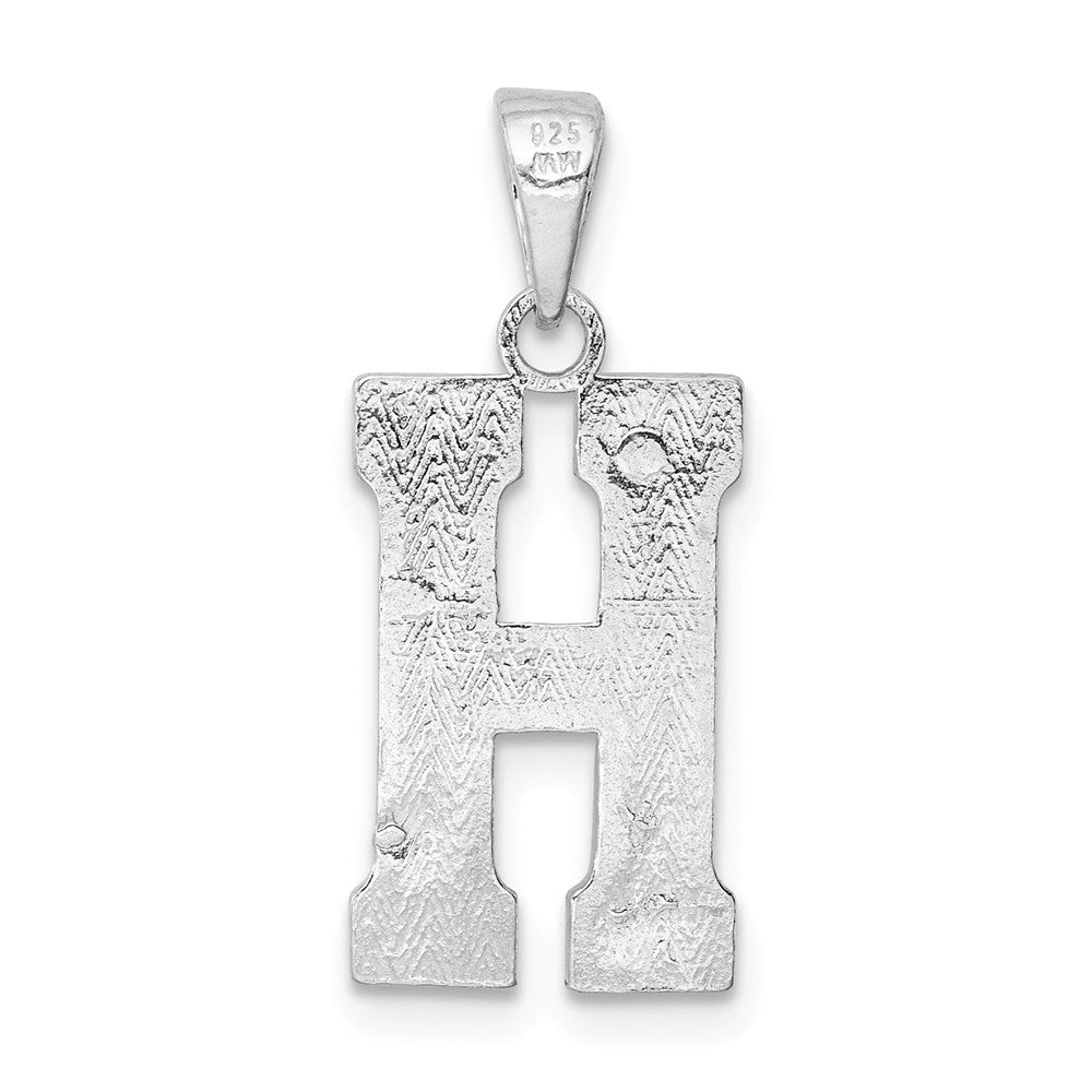 Million Charms 925 Sterling Silver Alphabet Letter Initial H Charm