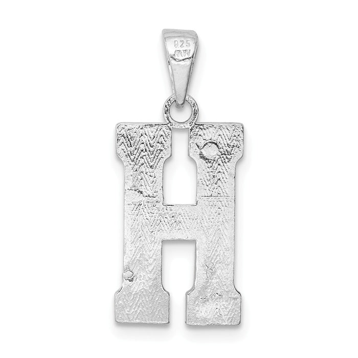 Million Charms 925 Sterling Silver Alphabet Letter Initial H Charm