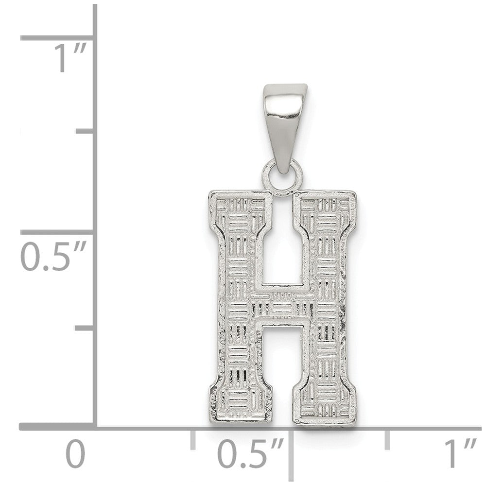 Million Charms 925 Sterling Silver Alphabet Letter Initial H Charm