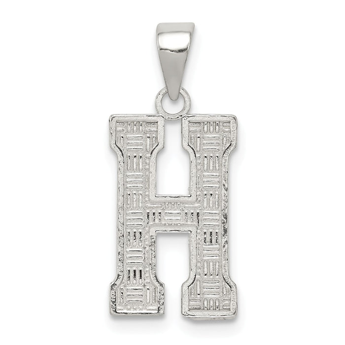 Million Charms 925 Sterling Silver Alphabet Letter Initial H Charm