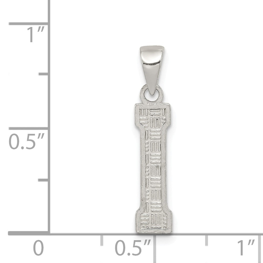 Million Charms 925 Sterling Silver Alphabet Letter Initial I Charm
