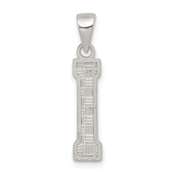 Million Charms 925 Sterling Silver Alphabet Letter Initial I Charm