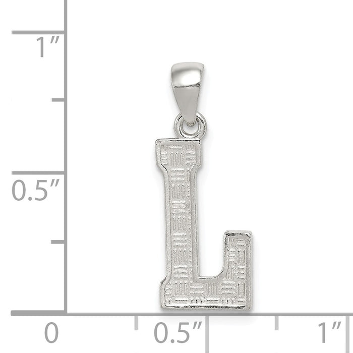 Million Charms 925 Sterling Silver Alphabet Letter Initial L Charm