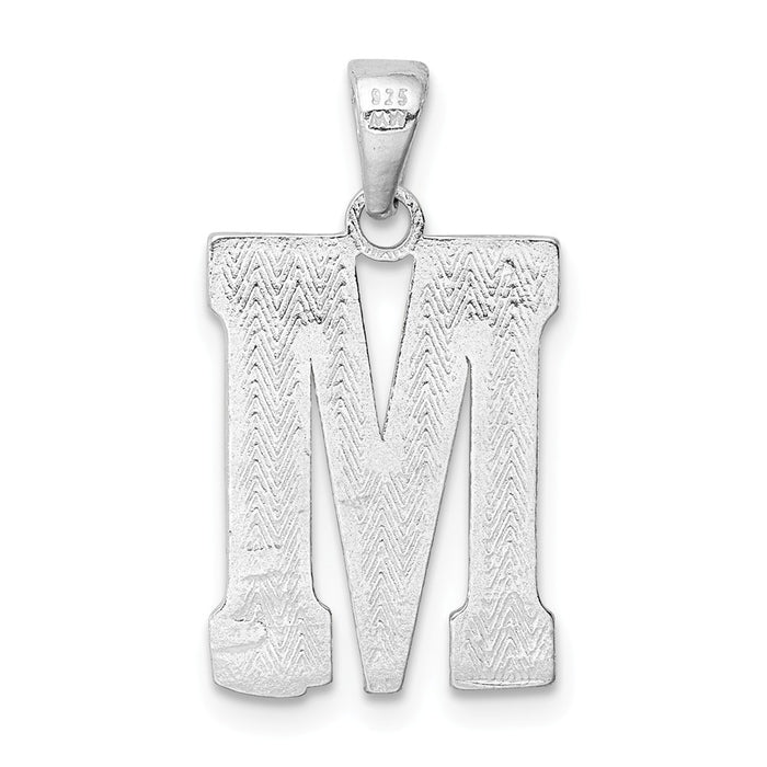 Million Charms 925 Sterling Silver Alphabet Letter Initial M Charm