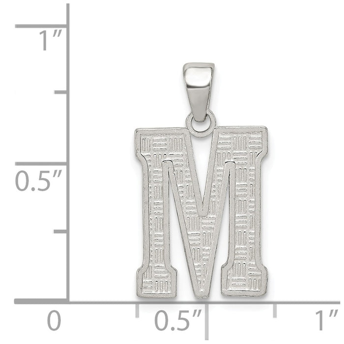 Million Charms 925 Sterling Silver Alphabet Letter Initial M Charm