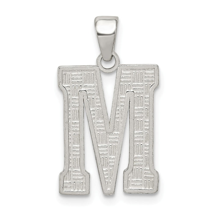 Million Charms 925 Sterling Silver Alphabet Letter Initial M Charm