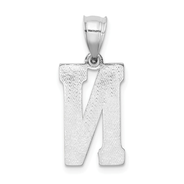 Million Charms 925 Sterling Silver Alphabet Letter Initial N Charm