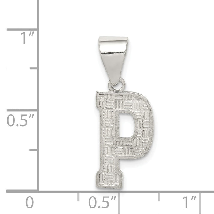 Million Charms 925 Sterling Silver Alphabet Letter Initial P Charm