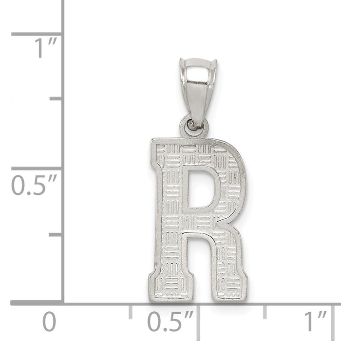 Million Charms 925 Sterling Silver Alphabet Letter Initial R Charm