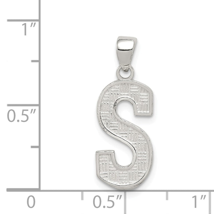 Million Charms 925 Sterling Silver Alphabet Letter Initial S Charm